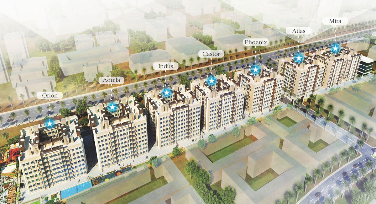 Thakur Galaxy Boisar Aerial View